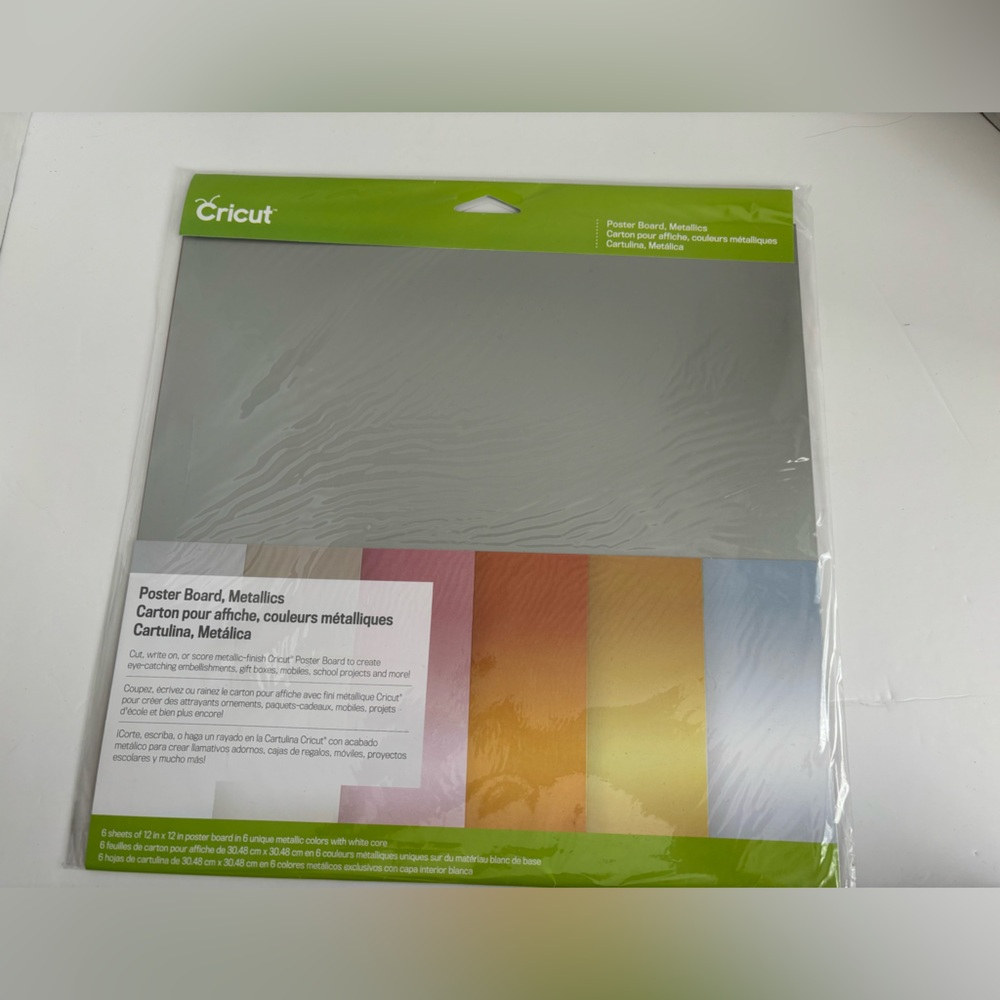Cricut poster board , Metallics